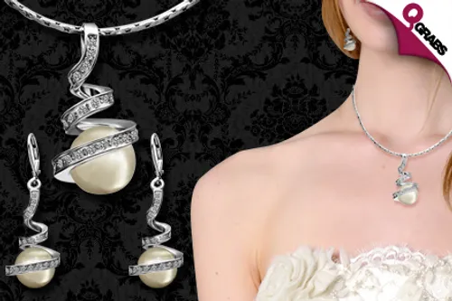 From QR79, Add Some Swirling Style with Pearl Jewelry Sets! (Up to QR278 Value)